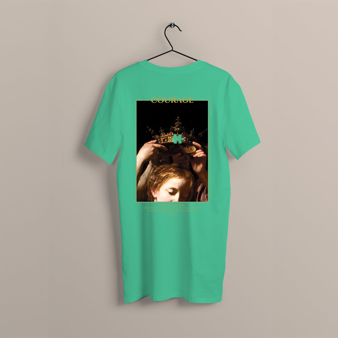 THE PUZZLE GREEN T-SHIRT