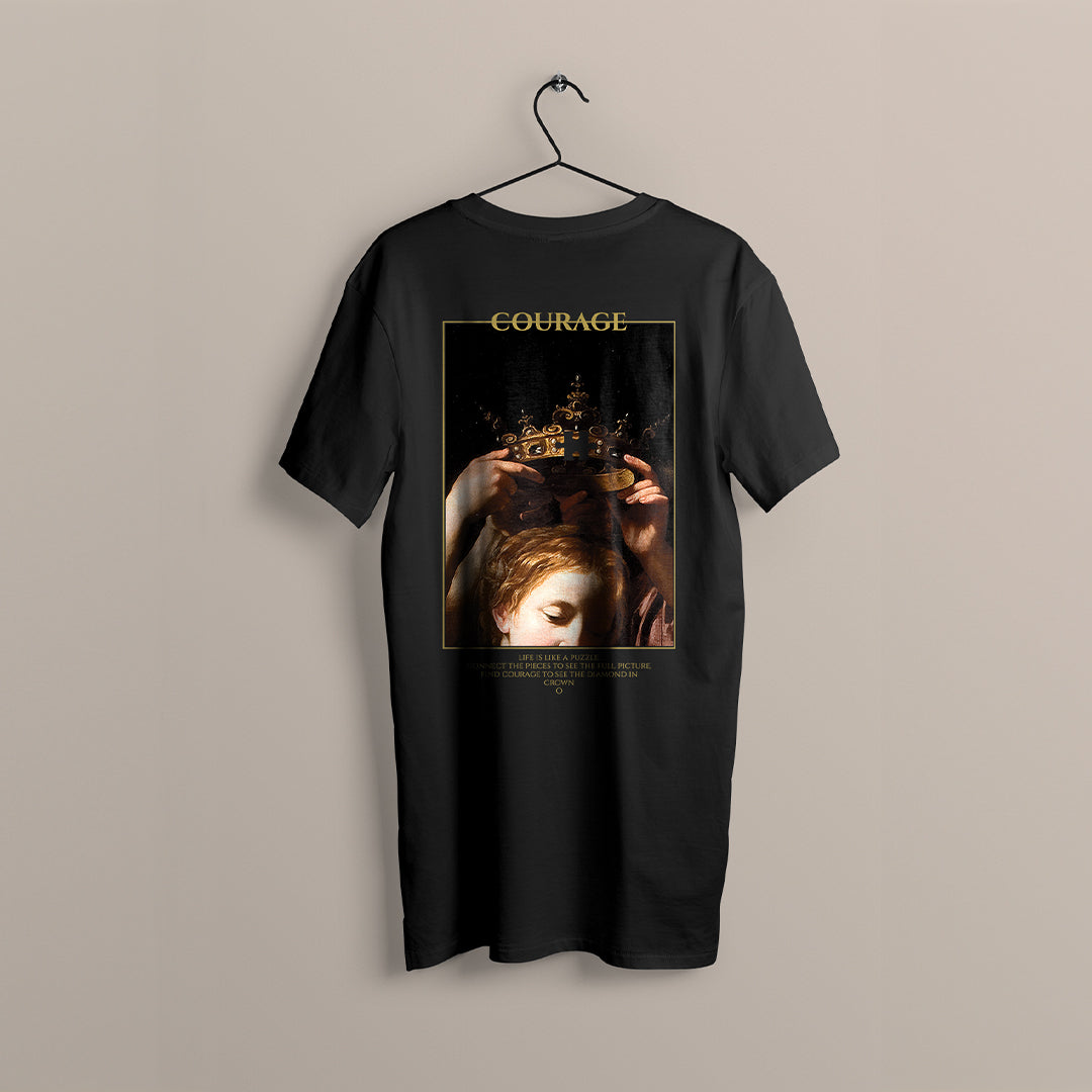 THE PUZZLE BLACK T-SHIRT