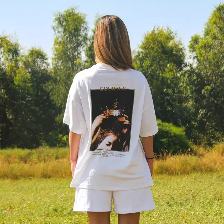 THE PUZZLE WHITE T-SHIRT